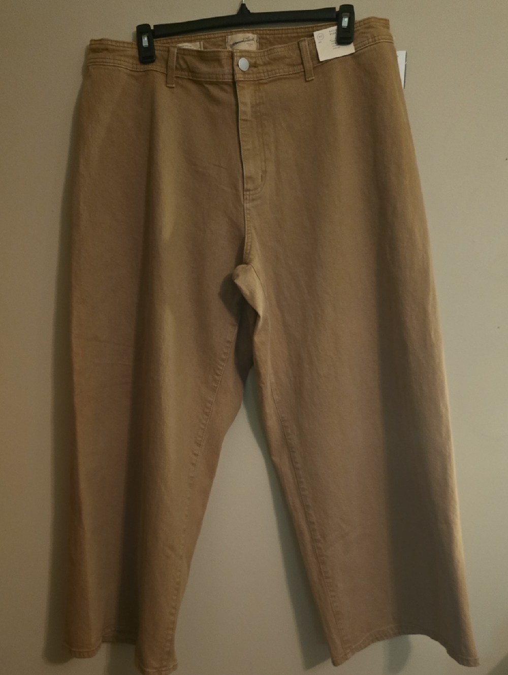 New Universal Thread Juniors Size 17 Sailor-wide Leg High-rise Tan Jeans